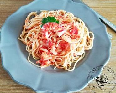 Spaghettis au homard