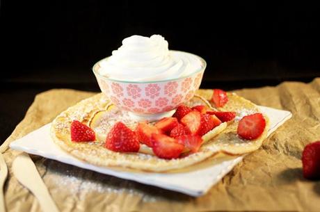 Pancake Hollandais Fraises et Chantilly