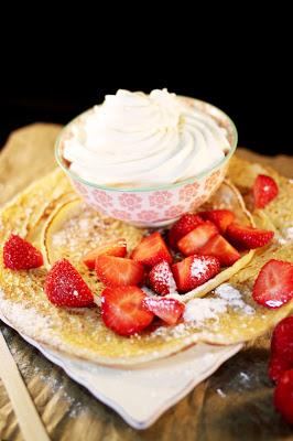 Pancake Hollandais Fraises et Chantilly