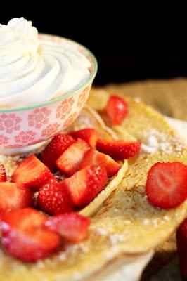 Pancake Hollandais Fraises et Chantilly