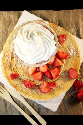 Pancake Hollandais Fraises et Chantilly