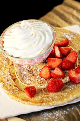 Pancake Hollandais Fraises et Chantilly