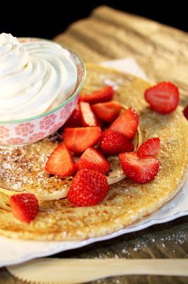 Pancake Hollandais Fraises et Chantilly