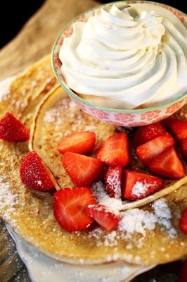 Pancake Hollandais Fraises et Chantilly