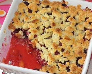 Crumble mangue et framboise [sans gluten]