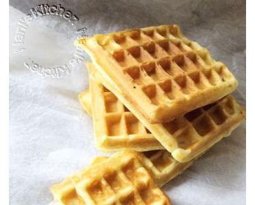 Gaufres salées au chèvre et graines de tournesol