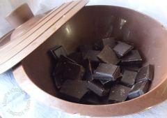 Muffins au chocolat coeur d’orange curd