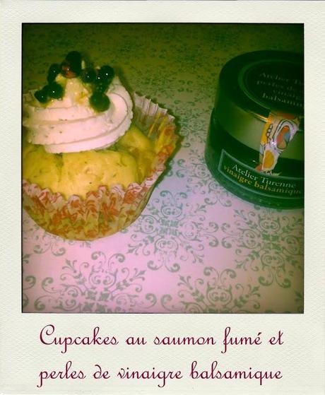 L'Avent des Gourmands #3 : Cupcakes au saumon et perles de vinaigre balsamique