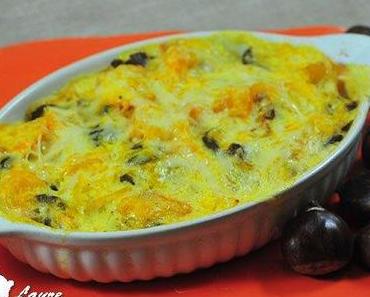 Gratin de potiron aux châtaignes