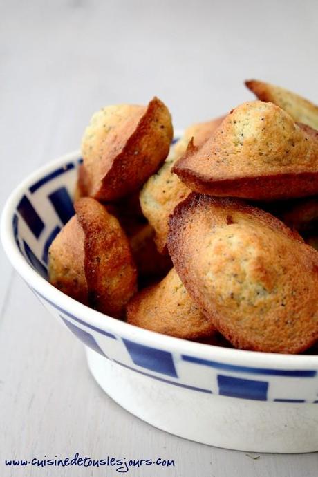 Madeleines au citron et pavot
