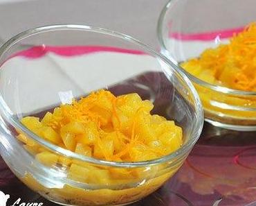 Compotée de mangue à la mandarine