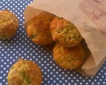 Muffins aux asperges vertes et au Cantal