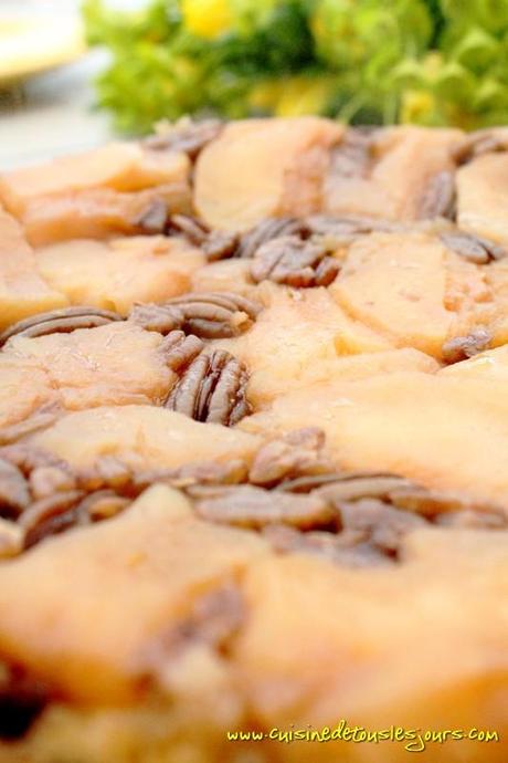 Tarte tatin aux noix de pécan et sirop d'érable