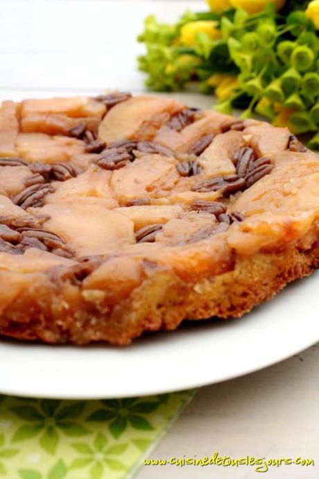 Tarte tatin aux noix de pécan et sirop d'érable