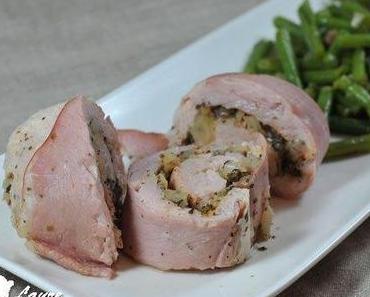 Roulé de poulet aux herbes