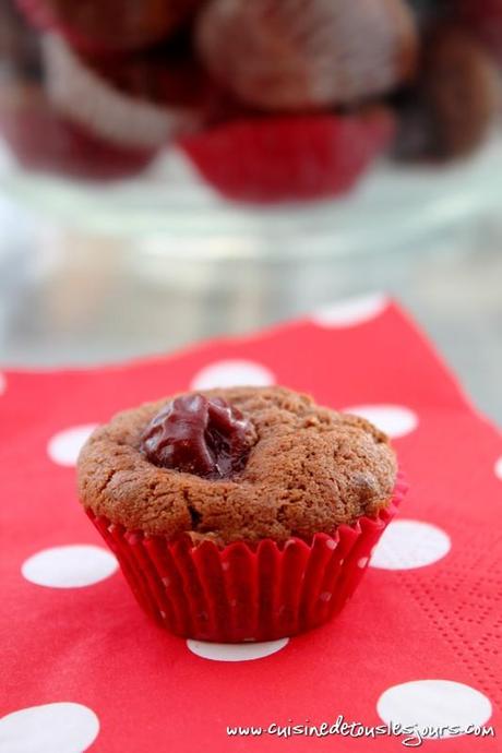 Mini muffins au chocolat noir et cerises Muffins au chocolat noir et cerises