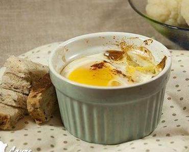 Oeuf cocotte au chou-fleur