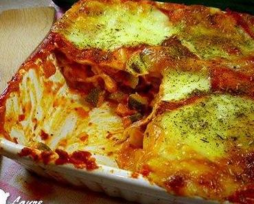 Lasagnes à la courgette et mozzarella