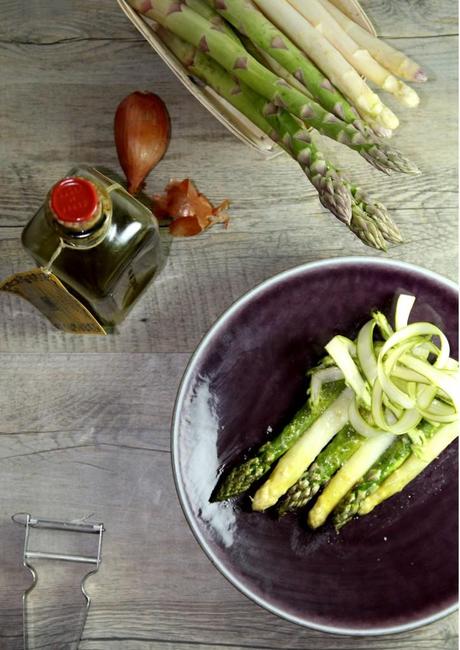 Gratin d’asperges vertes et blanches au parmesan façon Ducasse