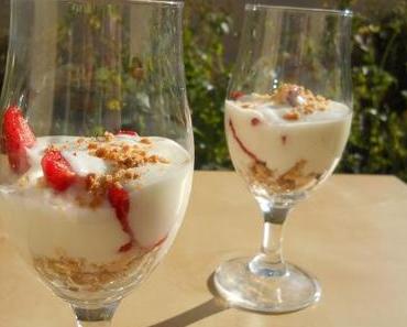 Verrine aux fraises