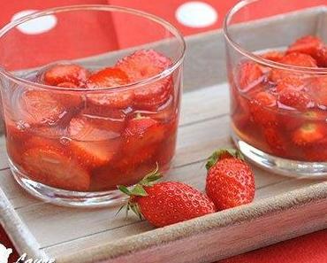 Soupe de fraise au miel