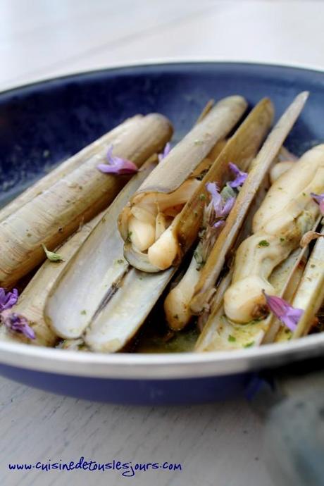 Couteaux au beurre de sauge