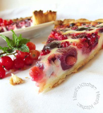 Tarte à la faisselle et fruits rouges tarte faisselle framboise cerise groseille (3)