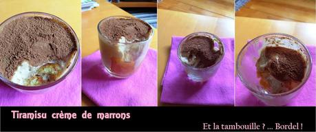 Tiramisu crème de marrons