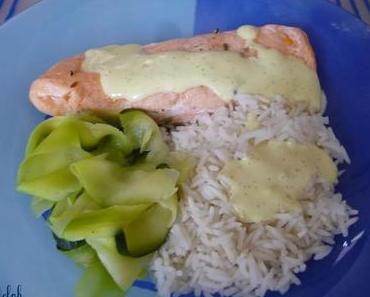 Saumon et sa crème vanille