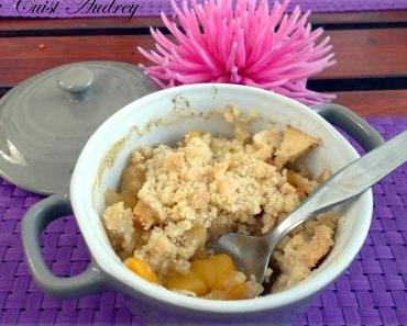 Crumble vanillé aux nectarines