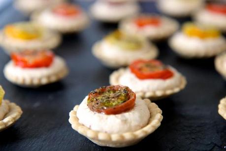 Mini tartelettes tomate thon moutarde