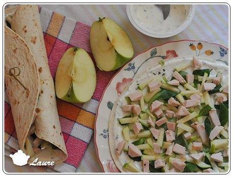 Wrap pomme et poulet