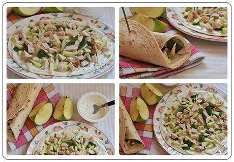 Wrap pomme et poulet