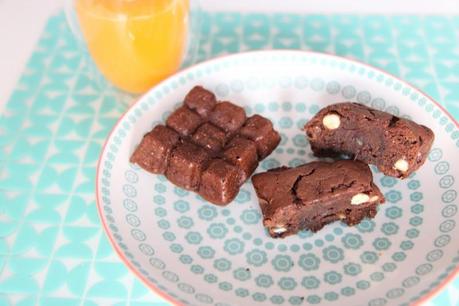 Brownies chocolat noisettes amandes oranges