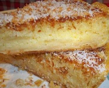 Tarte noix de coco-poire