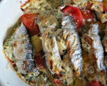 Sardines farcies à la feta et aux herbes