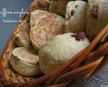 Muffins anglais aux raisins secs