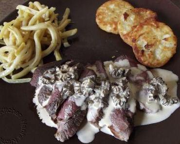 Magrets de canard sauce aux morilles