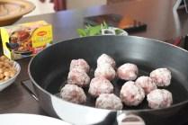 Boulettes de boeuf aux pois chiches et à la menthe