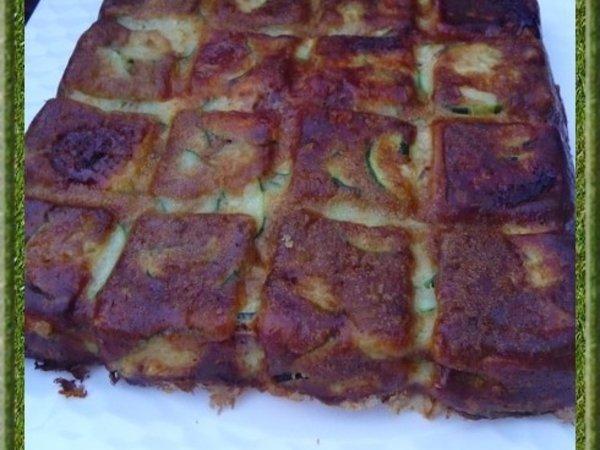 Gâteau invisible courgettes et chorizo