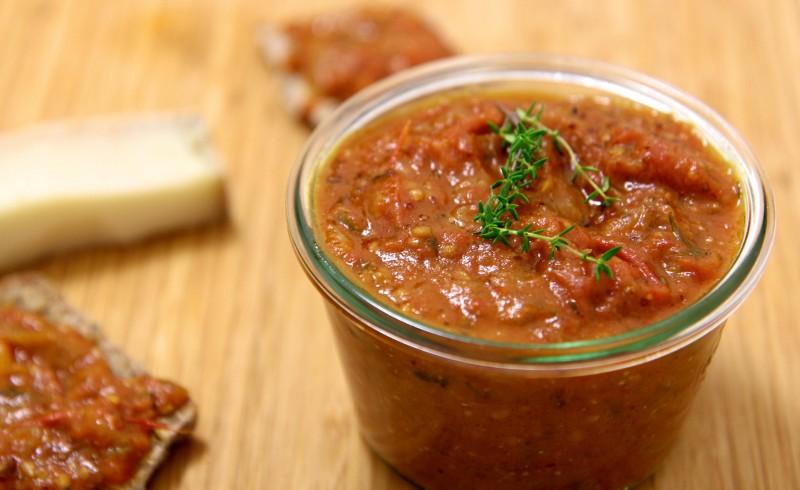 Chutney de tomate moutarde romarin