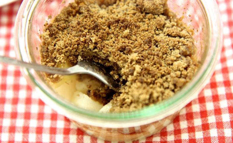 Crumble poire spéculoos