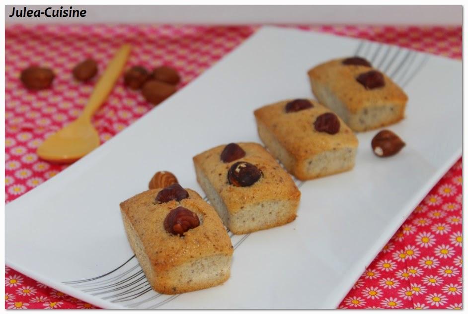 Financier aux noisettes {Pause café gourmande}