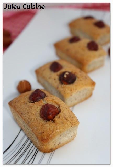 Financier aux noisettes {Pause café gourmande}