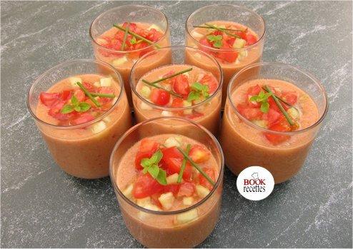 Gaspacho Tomates/Concombre en verrines