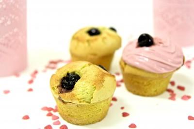 Muffin cupcake pistache cerise amarena