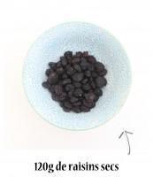 120g de raisins secs