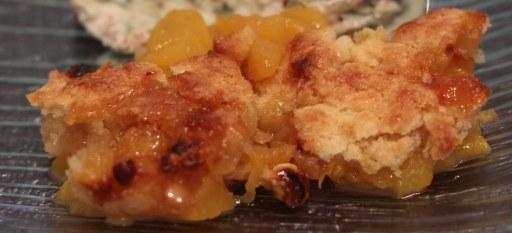 Crumble de nectarines au nougat