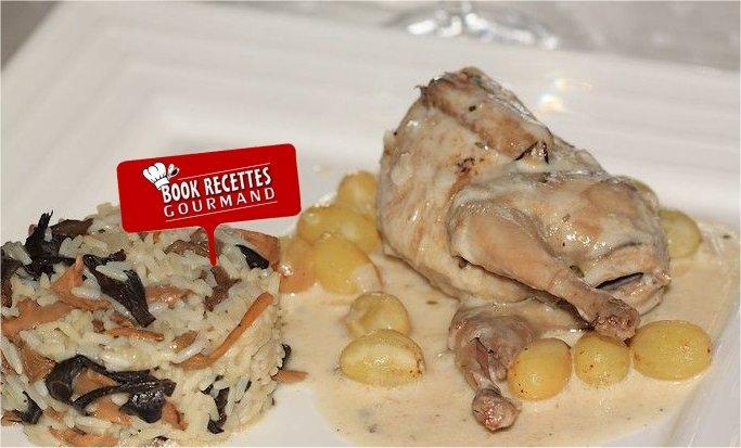 Cailles au Riesling et raisin blanc