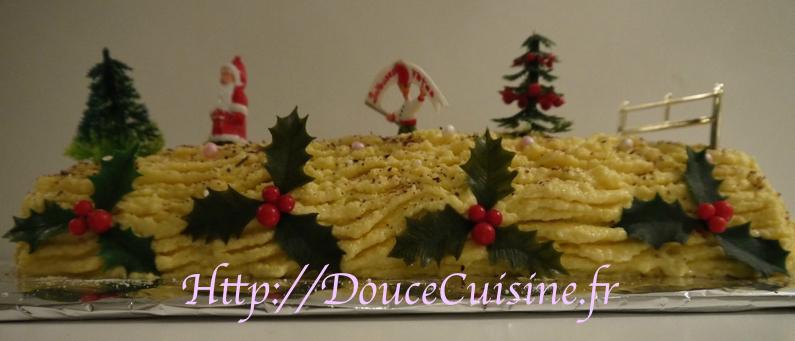 Buche de Noël à la vanille et au krisch